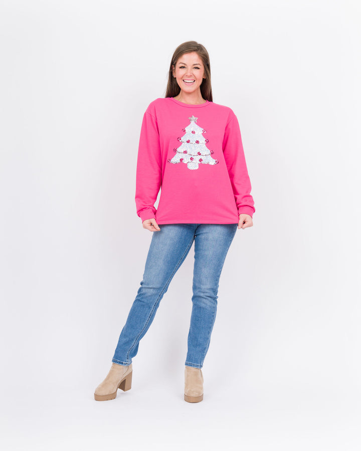 Oh Christmas Tree Pink Sweatshirt