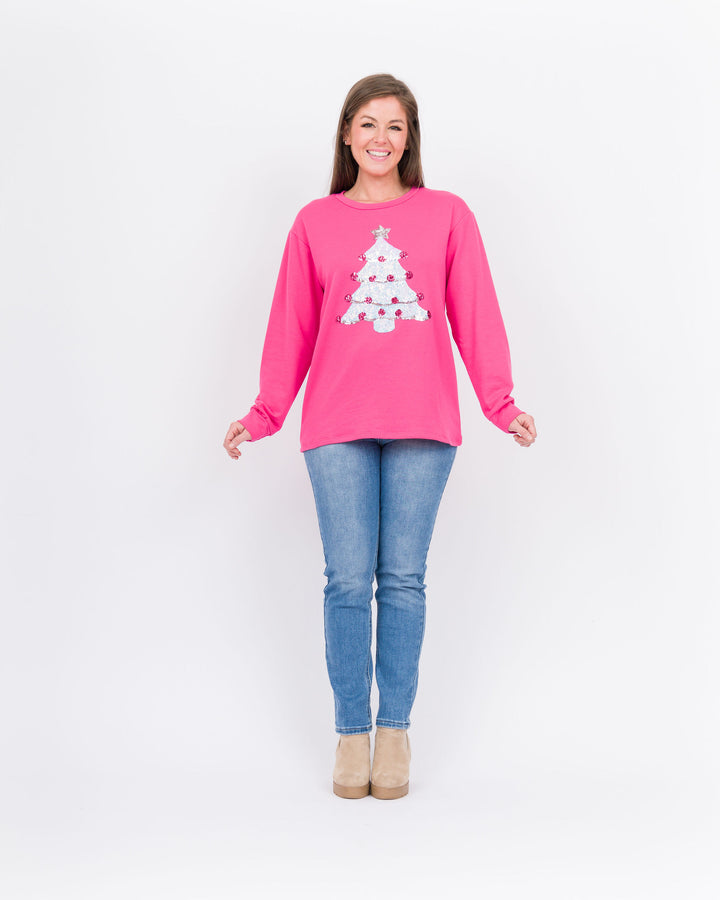 Oh Christmas Tree Pink Sweatshirt