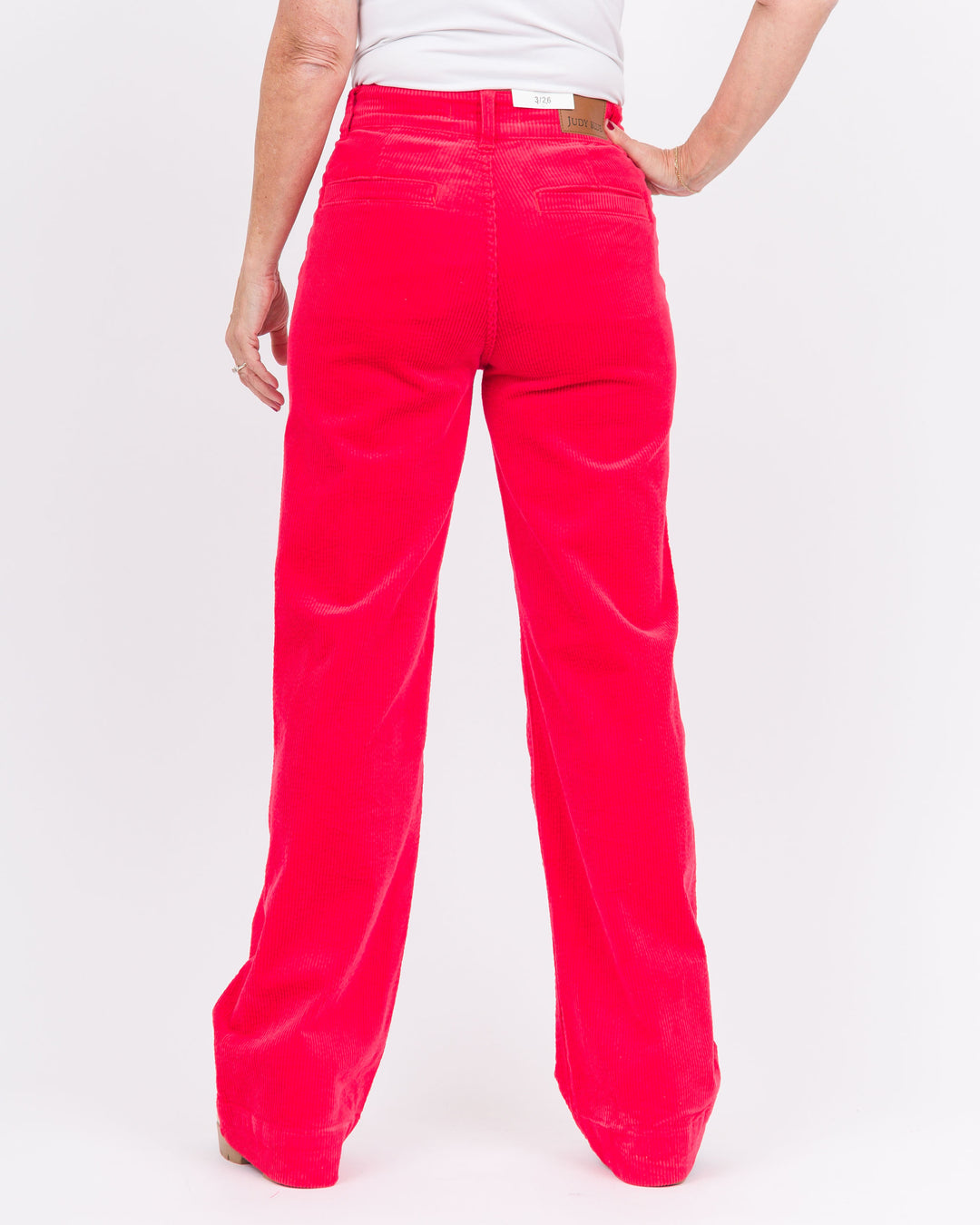 Judy Blue High Waist Wide Leg Pants- Ruby