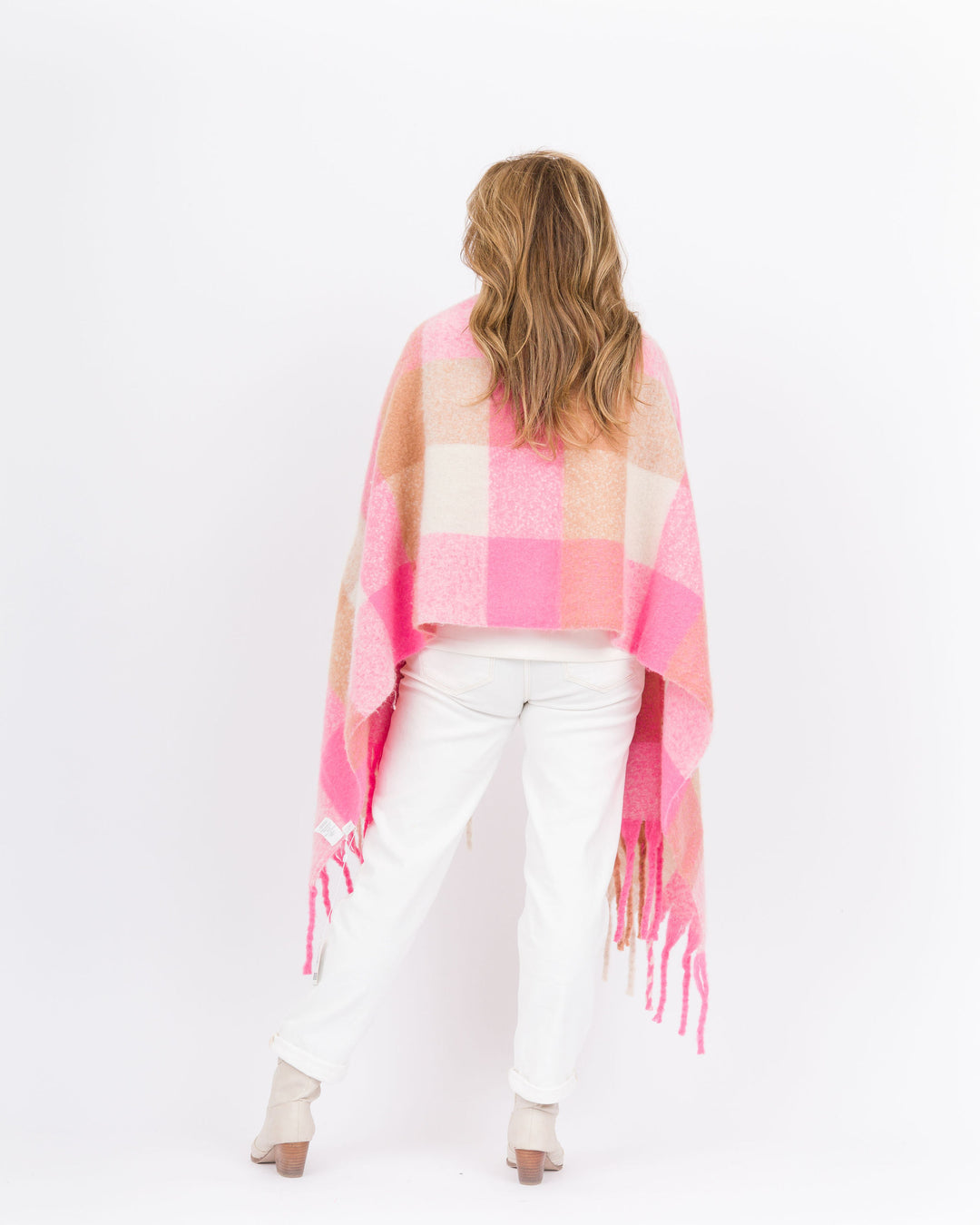 Mud Pie Bright Scarf Wrap - Pink