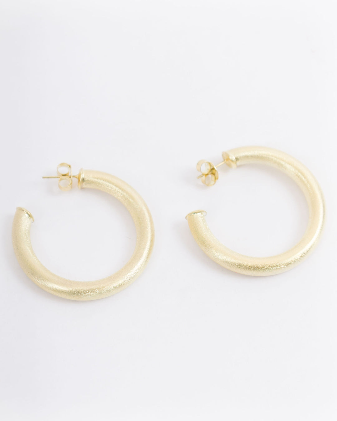 Sheila Fajl Chantal Hoop Earrings 1-3/4 Gold