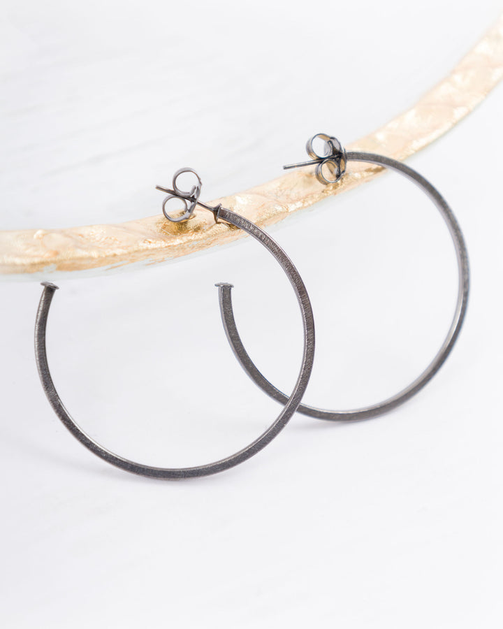 Sheila Fajl Perfect Hoops Gunmetal