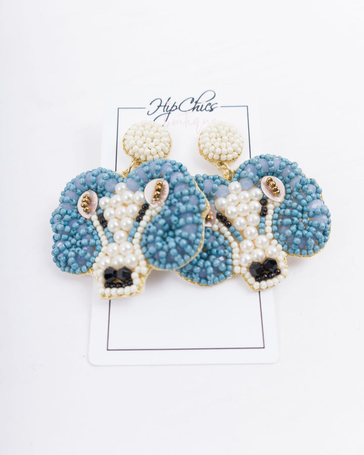 Collegiate Seed Bead Earrings