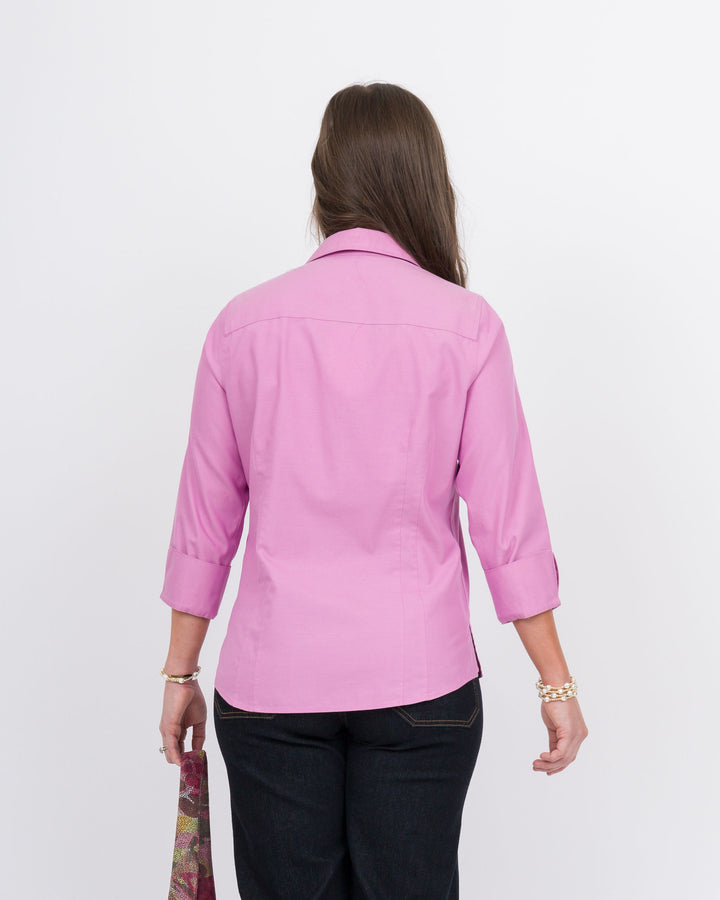 Foxcroft Taylor 3/4 Shirt Rose Quartz