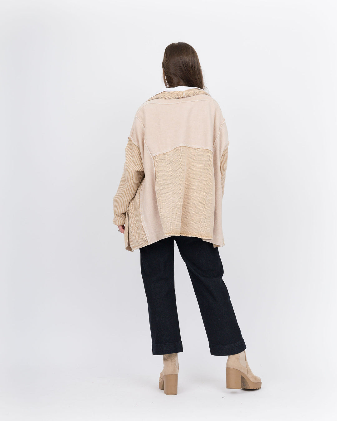 Francine Slouchy Sweater - Khaki