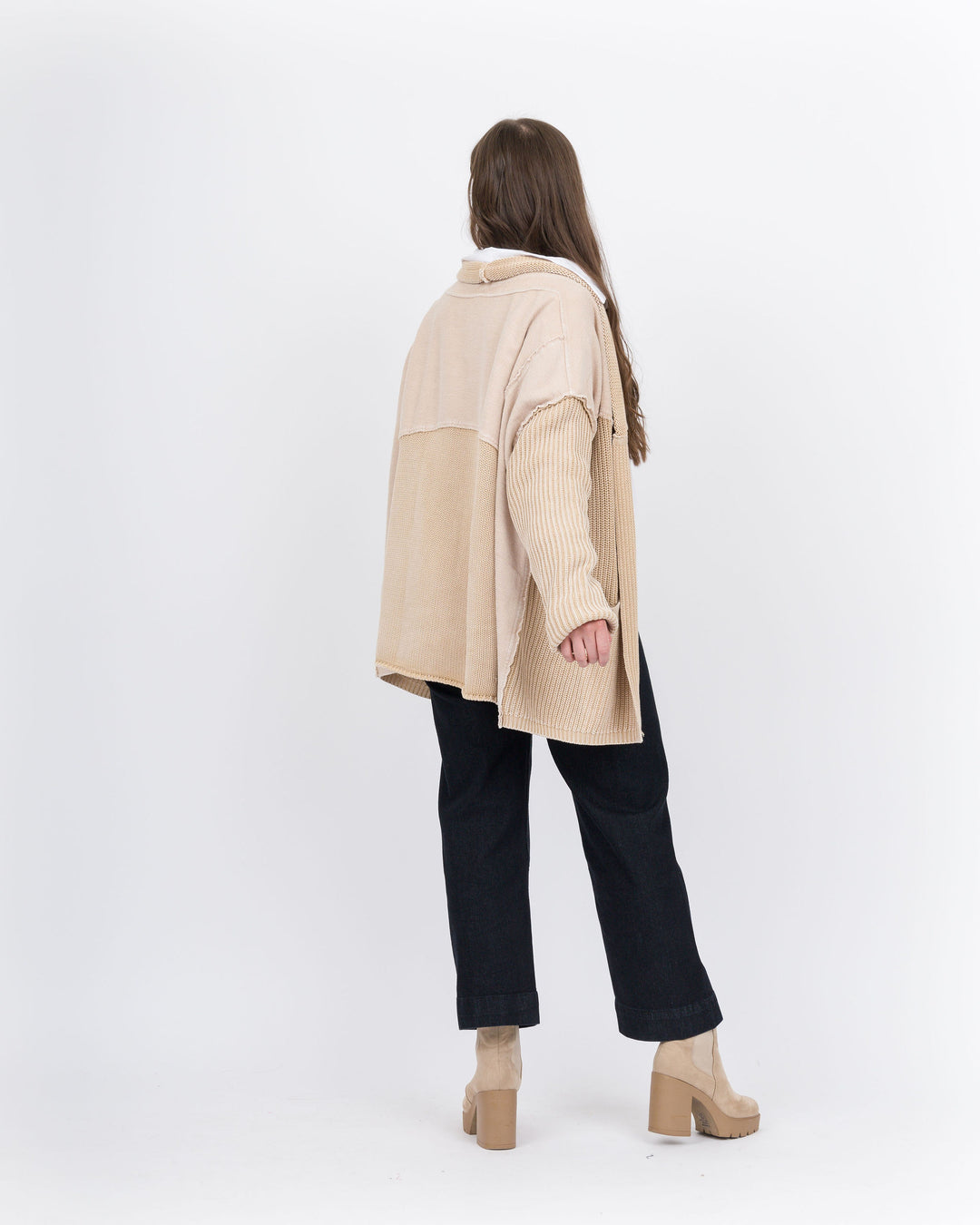 Francine Slouchy Sweater - Khaki