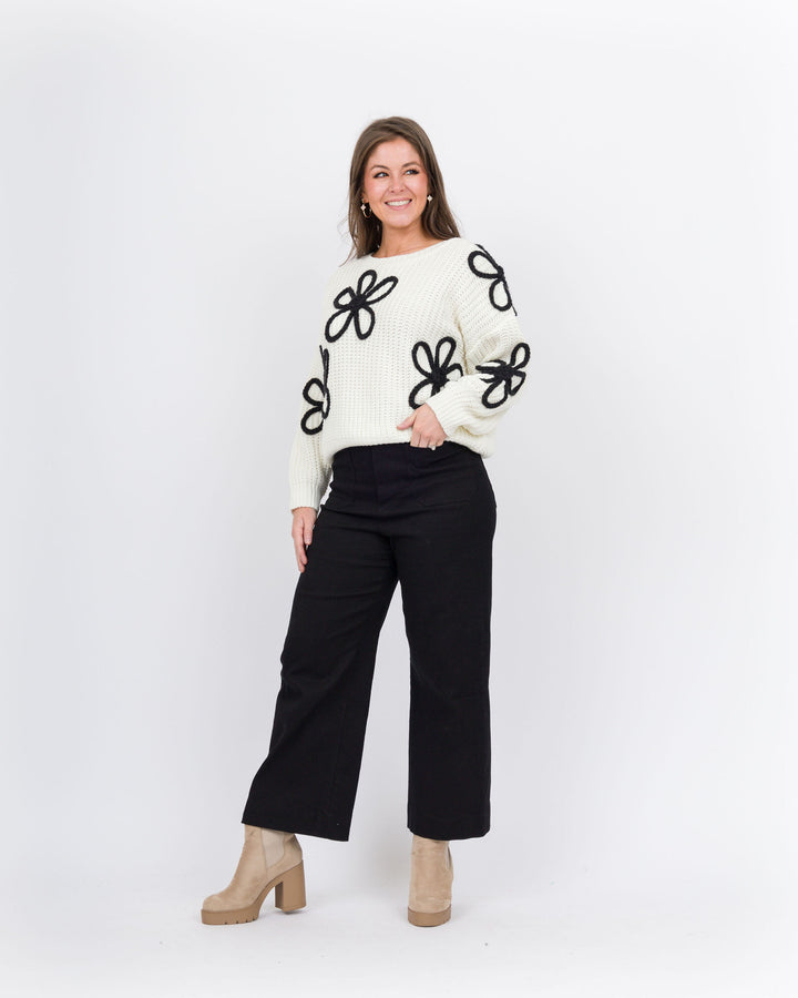 Emilee Flower Sweater