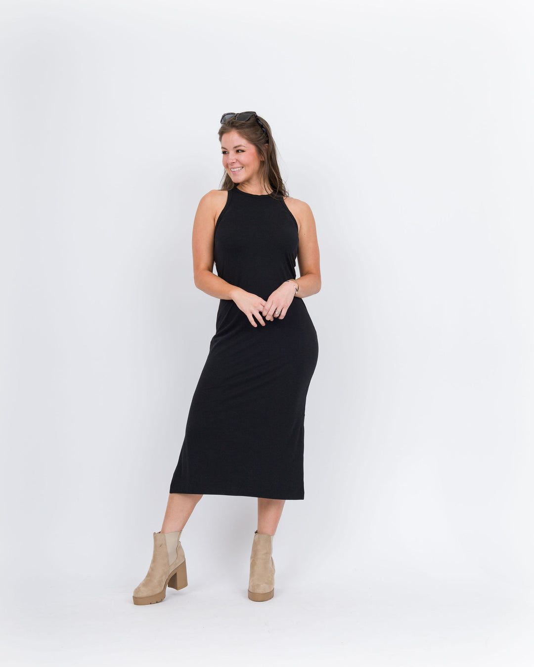 Boody Racerback Dress-Black