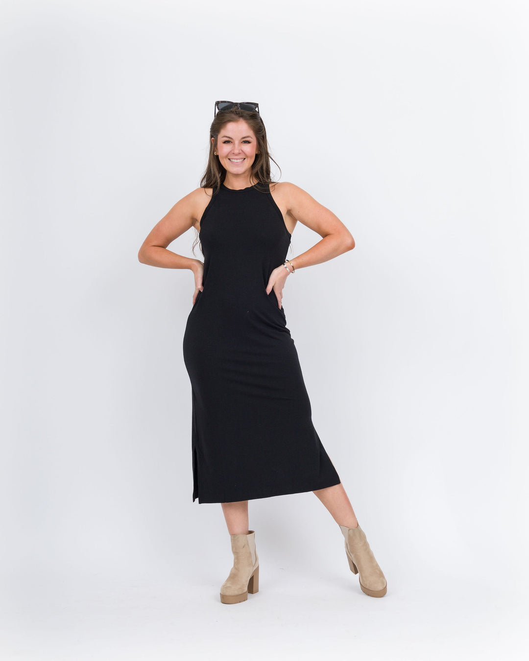 Boody Racerback Dress-Black