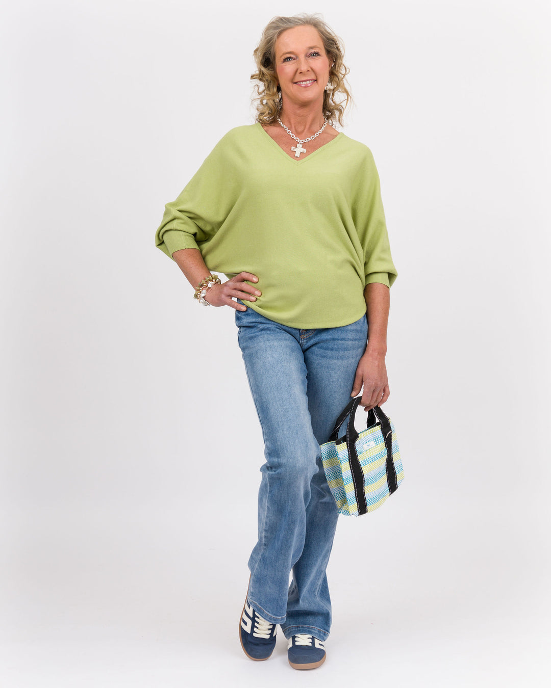 Kerisma RYU Thin V-Neck Top - Pesto