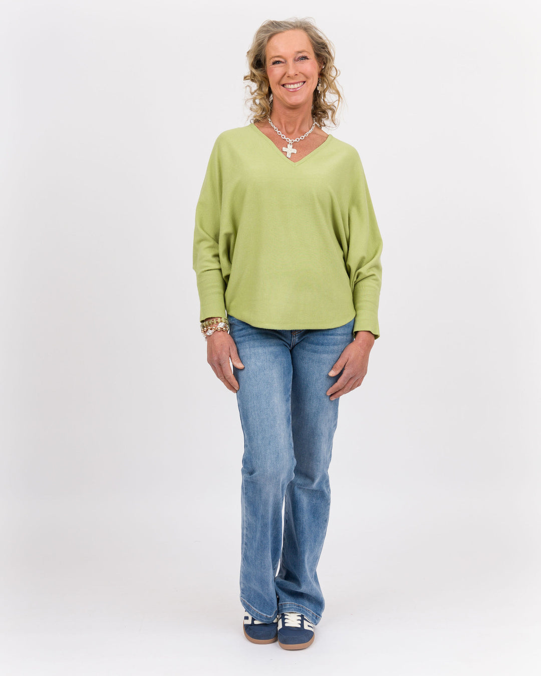 Kerisma RYU Thin V-Neck Top - Pesto