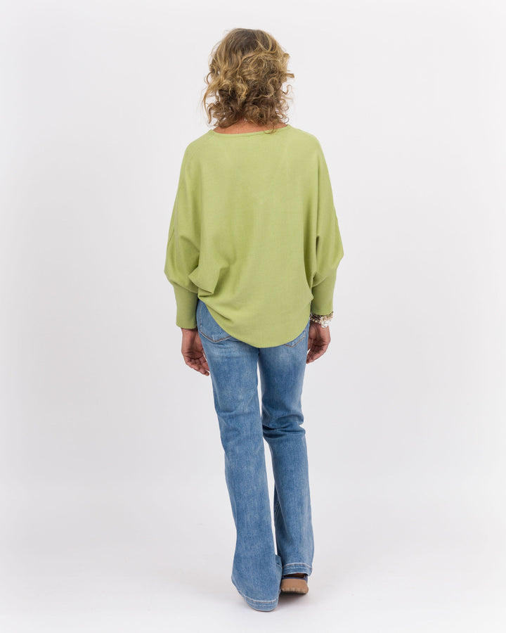Kerisma RYU Thin V-Neck Top - Pesto