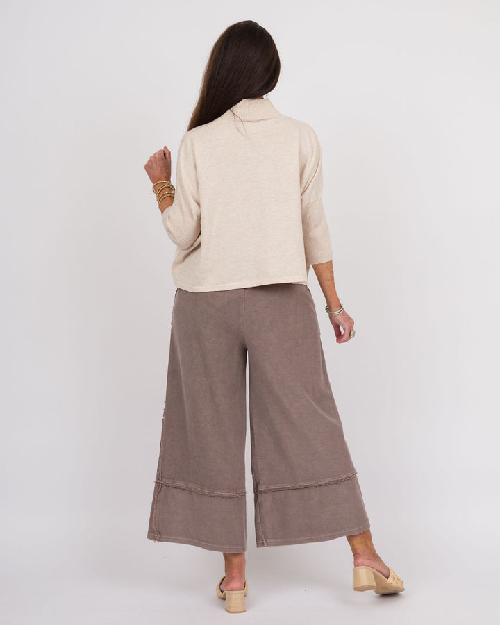 Easy Street Wide Leg Pants - Espresso