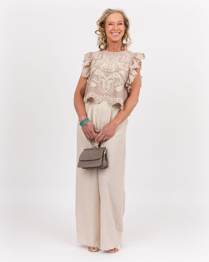 Freya Flutter Sleeve Top