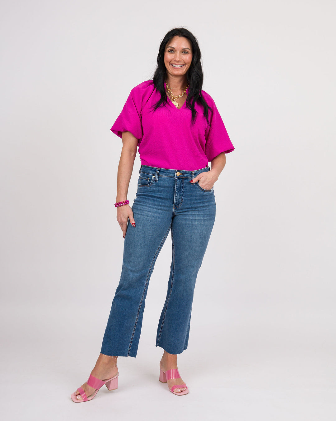 KUT from the Kloth Kelsey High Rise Ankle Flare