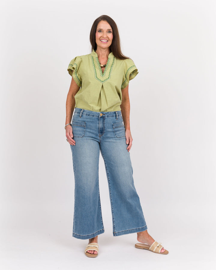 KUT from the Kloth Meg High Rise Wide Leg - Talym