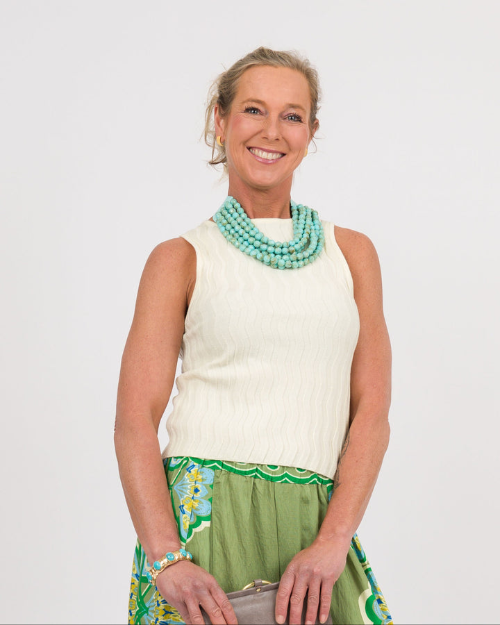 Ivory Boat Neck Sweater Top - Final Sale