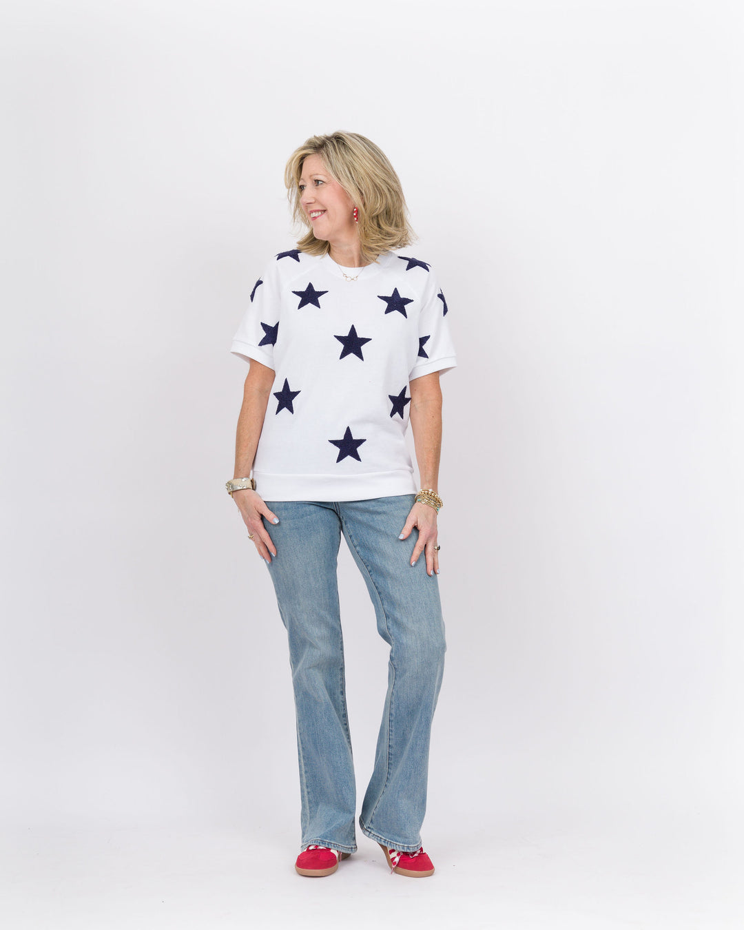 Stars Sweatshirt White