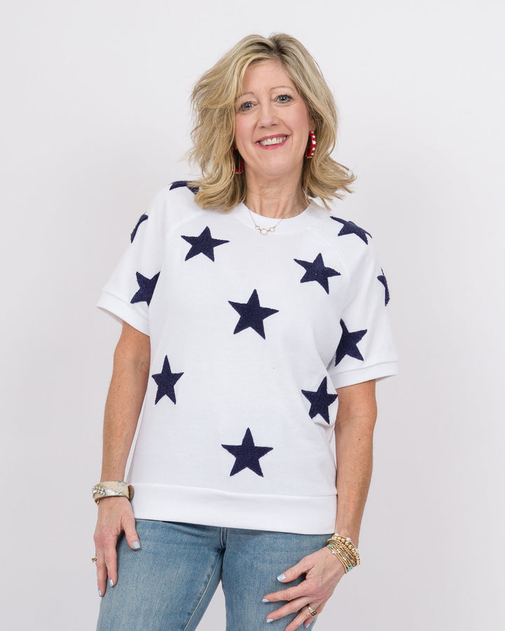 Stars Sweatshirt White