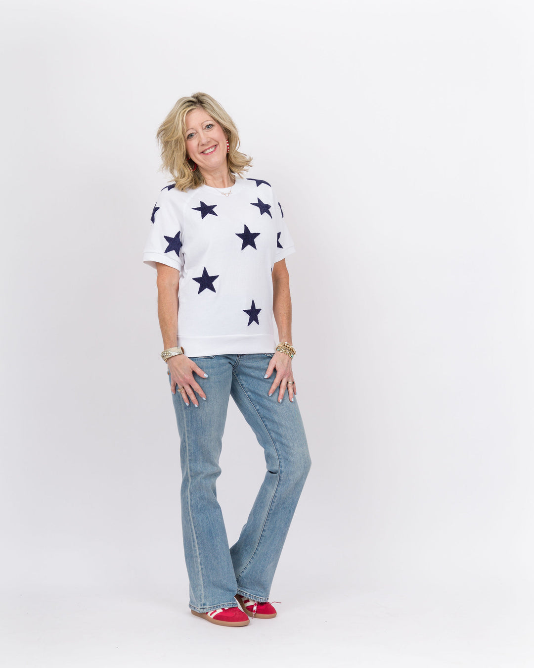 Stars Sweatshirt White