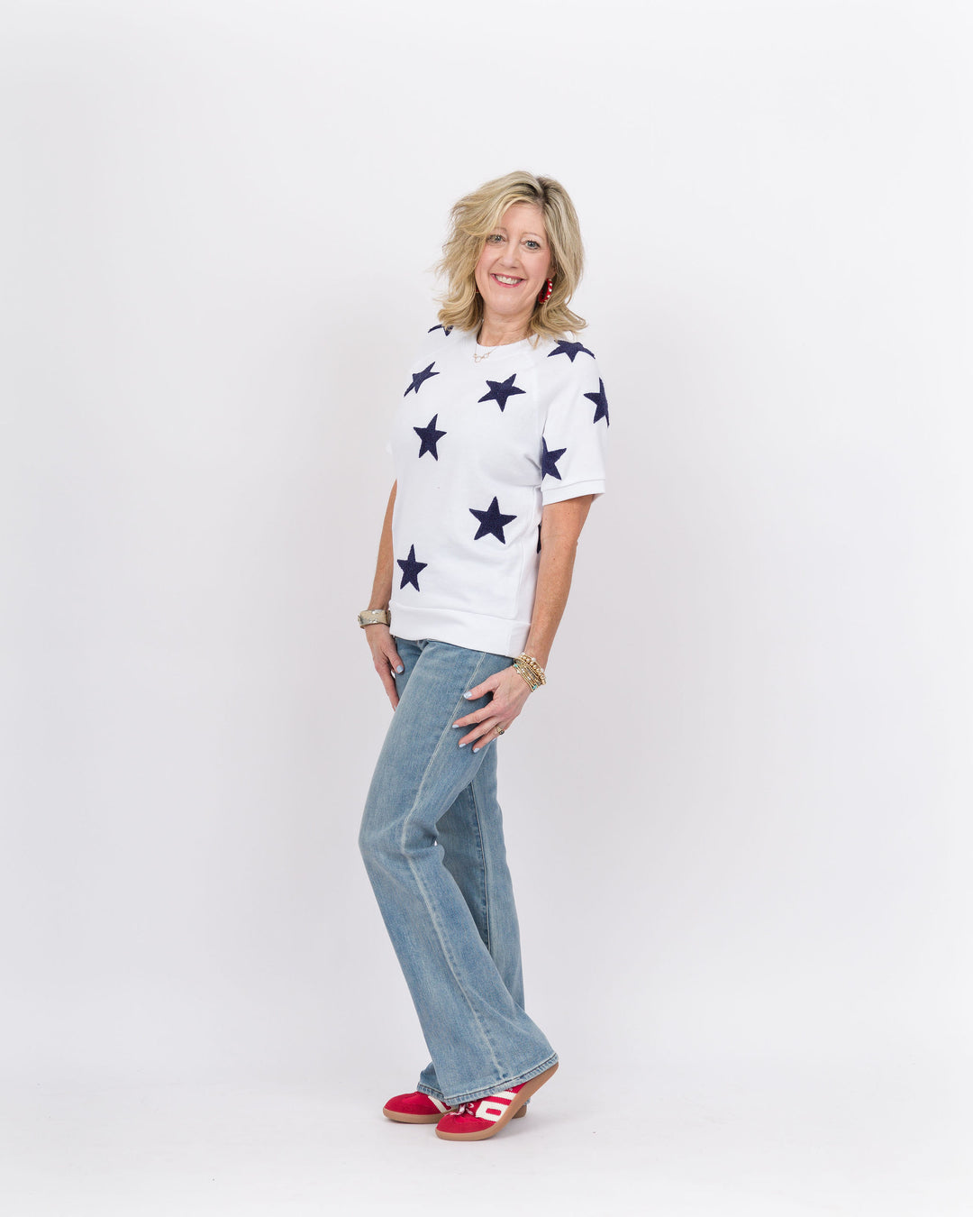 Stars Sweatshirt White