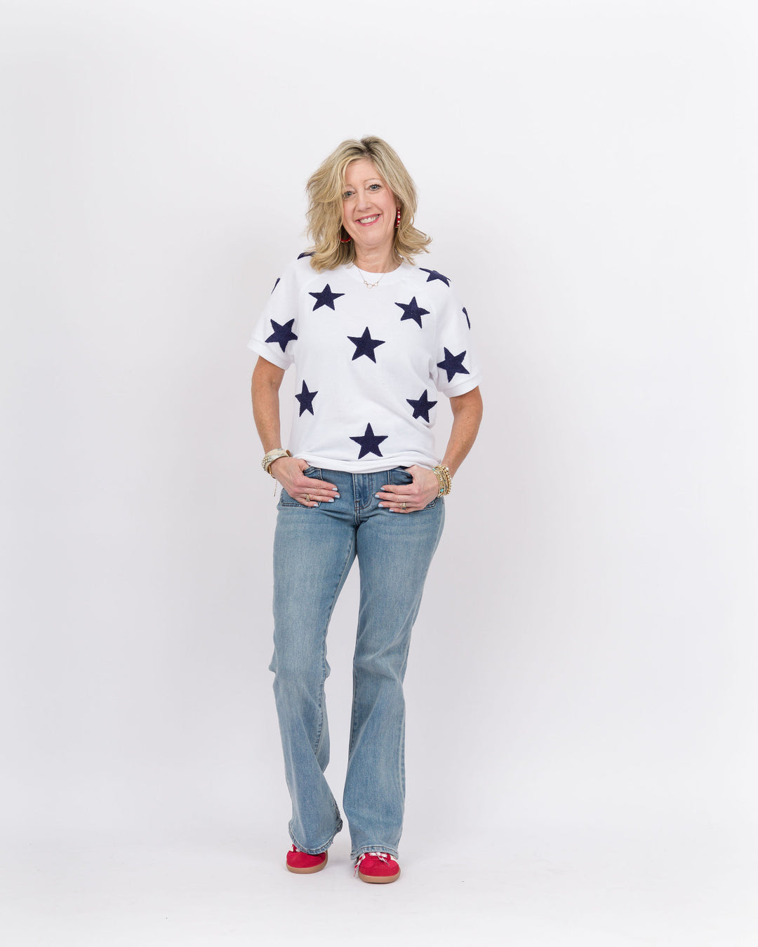 Stars Sweatshirt White