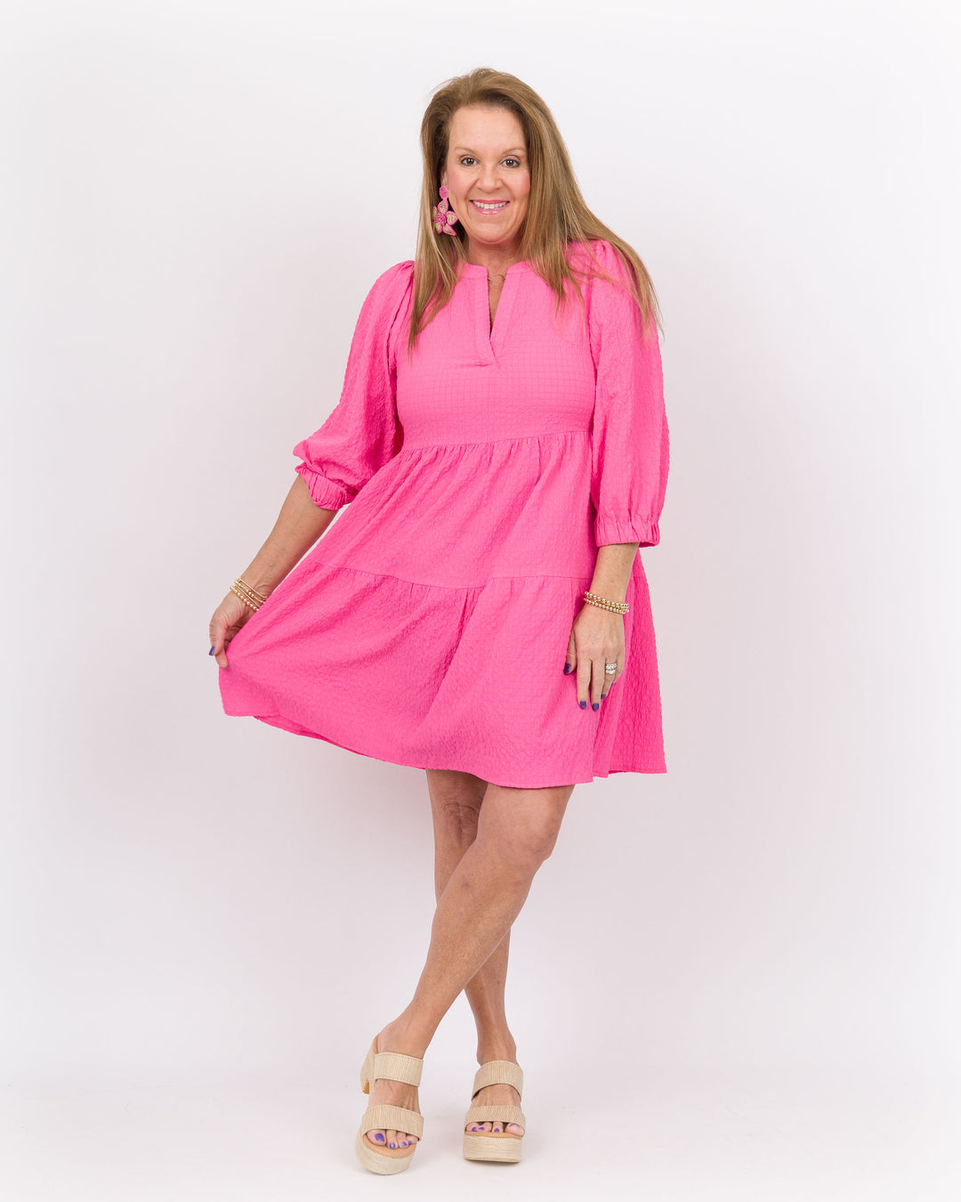 Cooper Dress Hot Pink