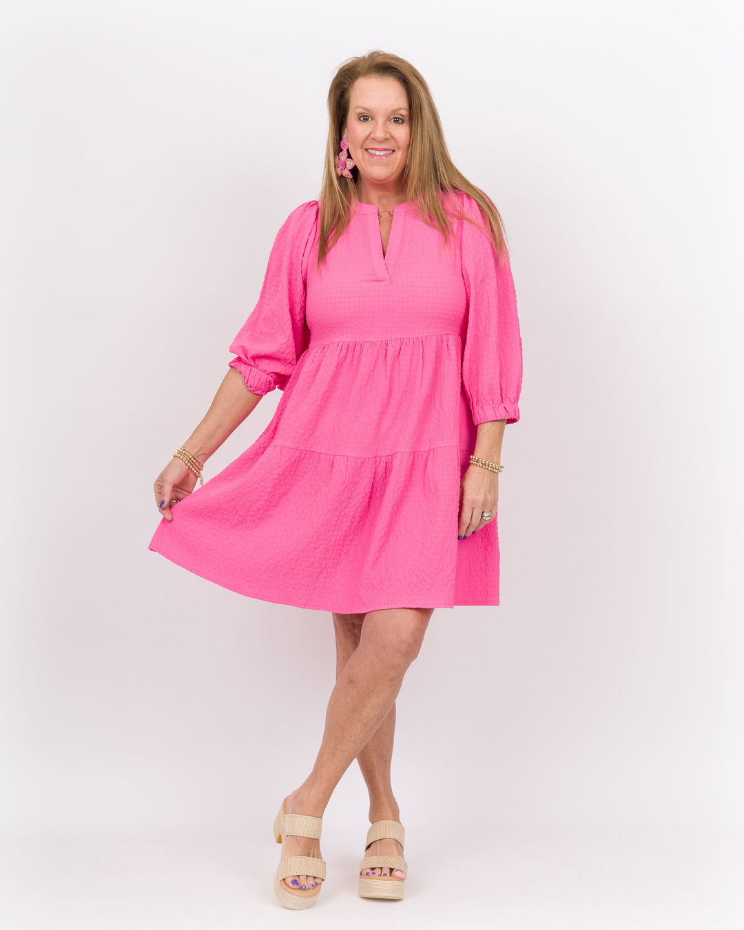 Cooper Dress Hot Pink