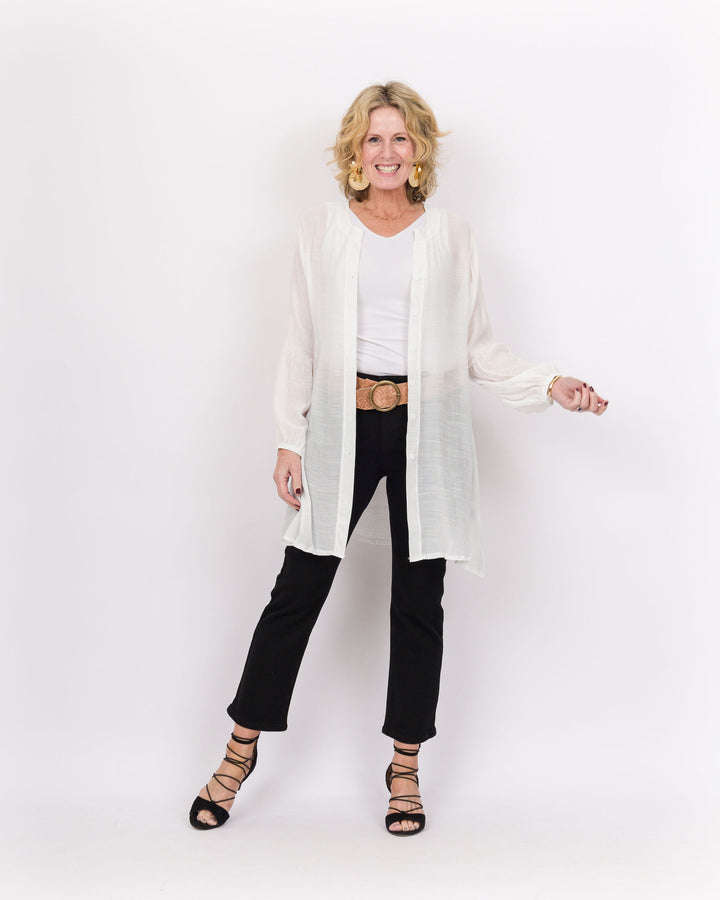 Edwina Cardigan White