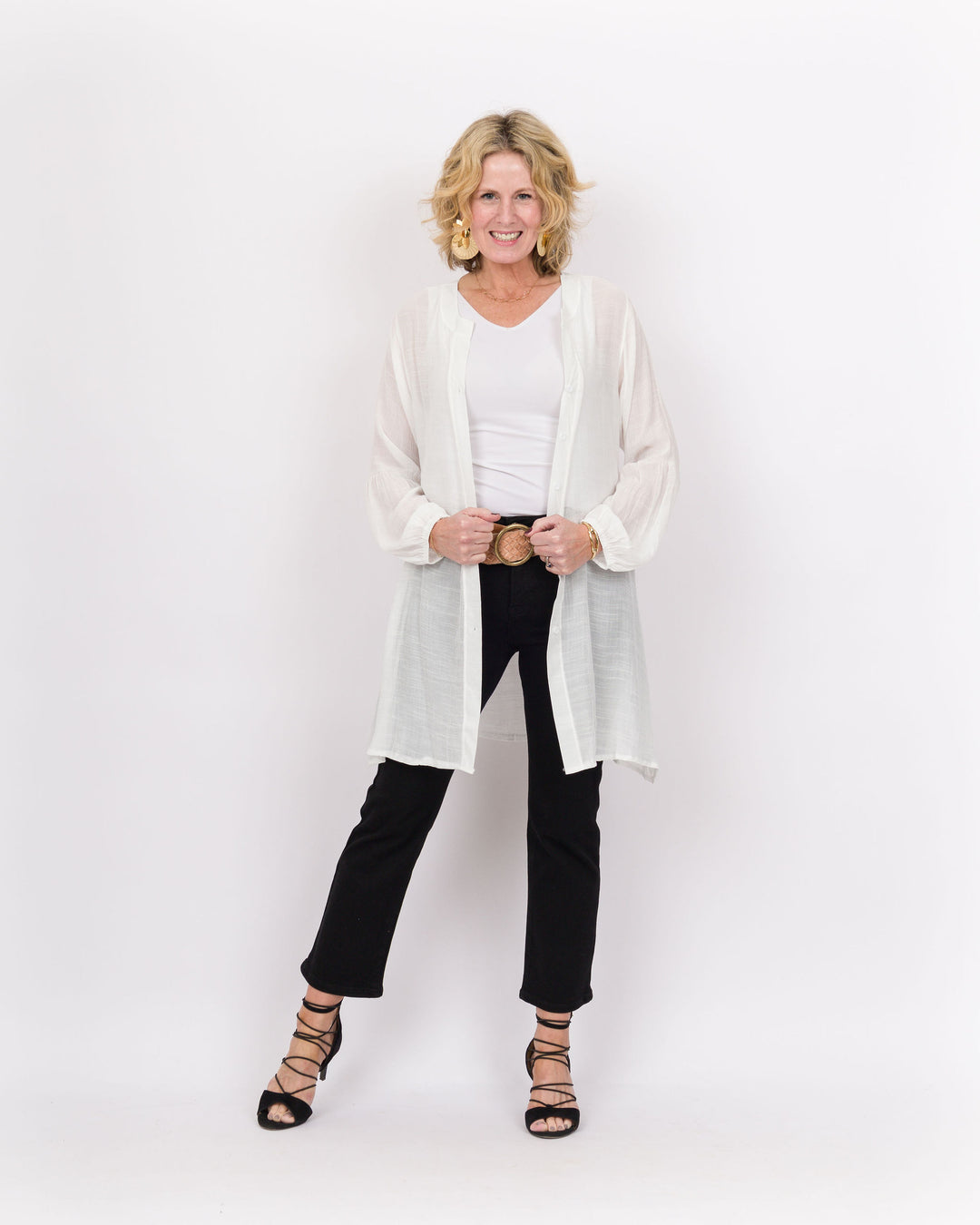 Edwina Cardigan White