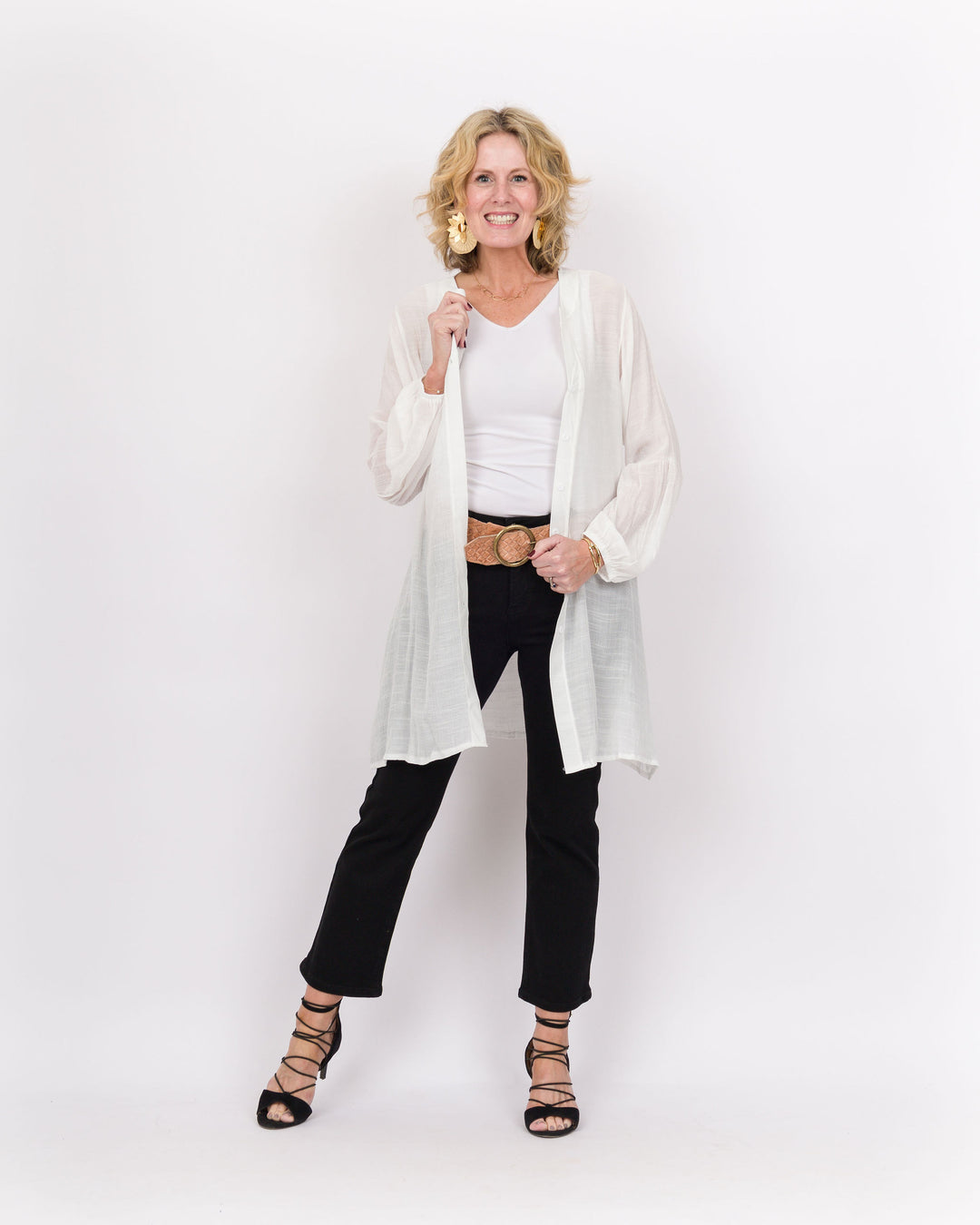 Edwina Cardigan White