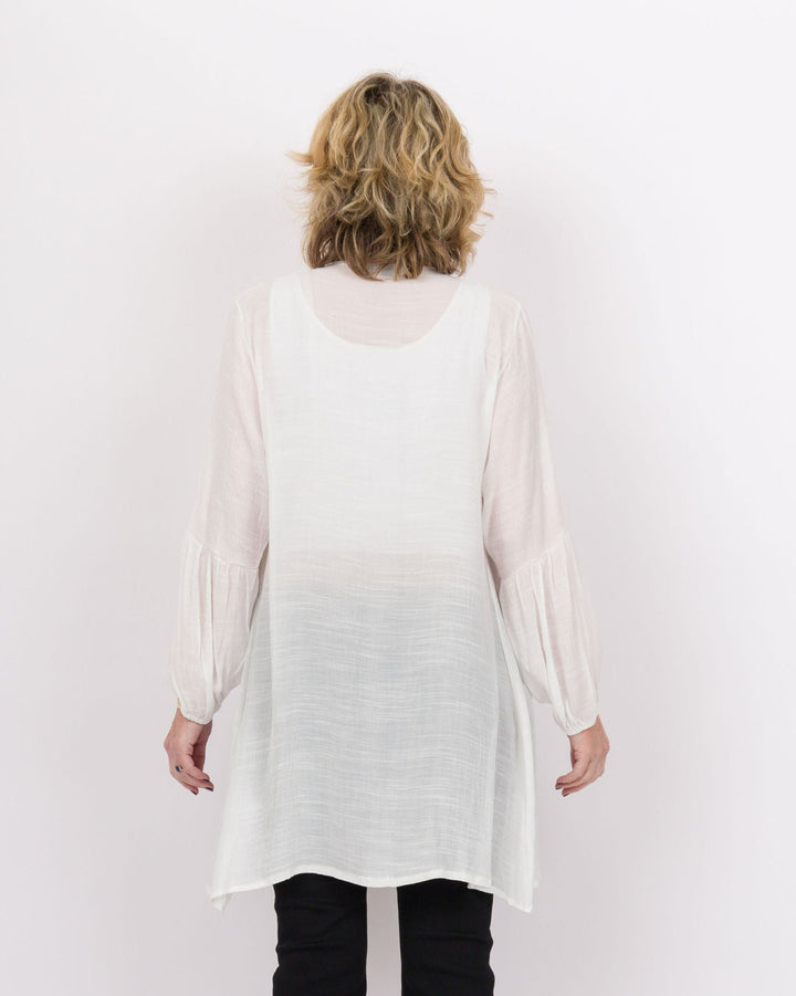 Edwina Cardigan White