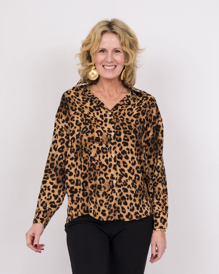 The Kathryn Shirt- Leopard