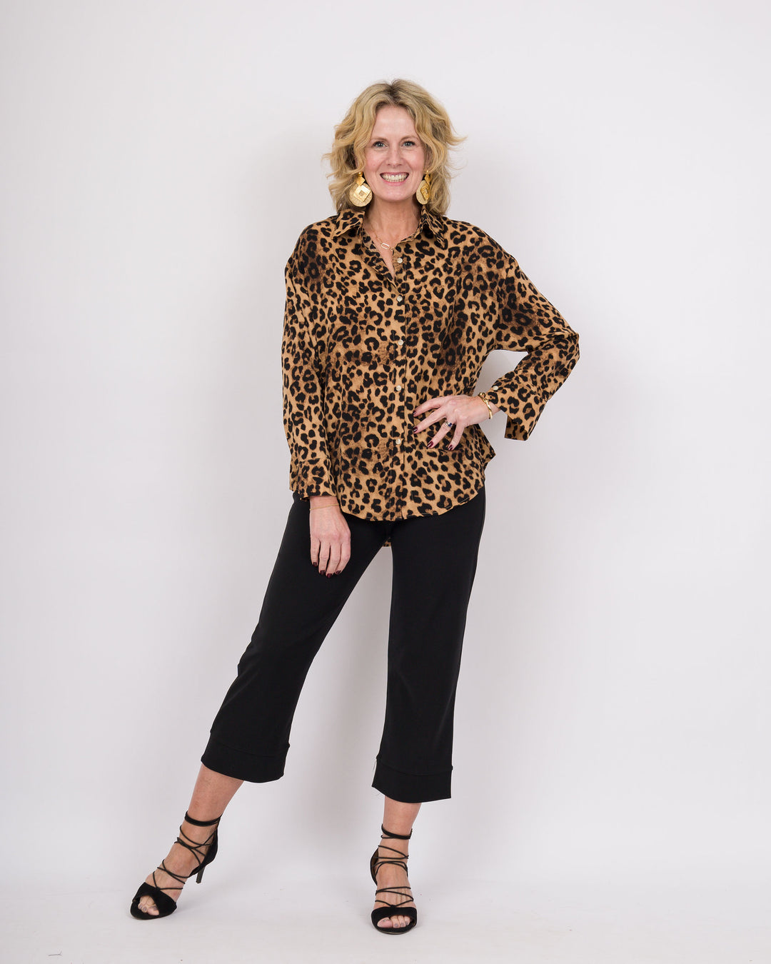 The Kathryn Shirt- Leopard