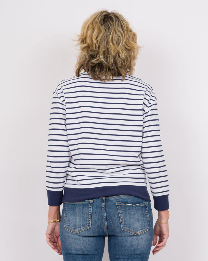 Salty Sweatshirt Blue Stripe