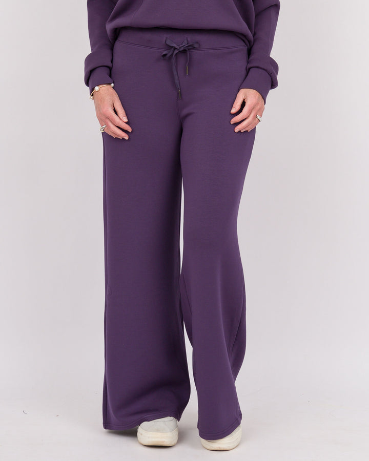 Spanx Air Essentials Wide Leg Pant Aubergine