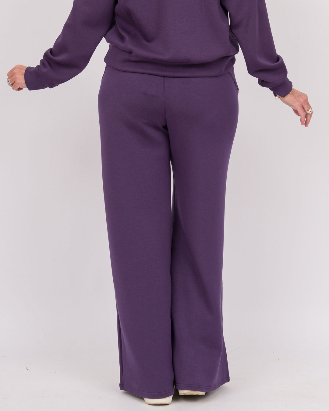 Spanx Air Essentials Wide Leg Pant Aubergine