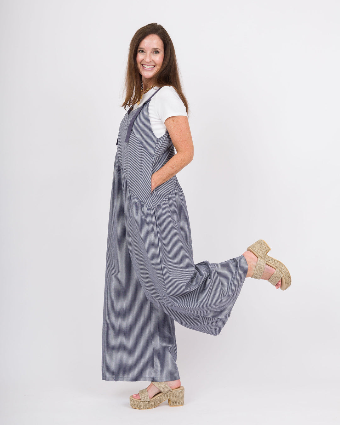 Indigo Drift Overalls Navy