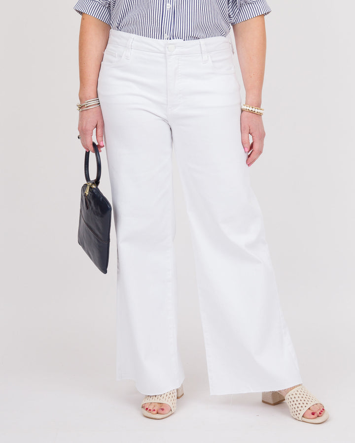KUT from the Kloth Meg High Rise Wide Leg - Optic White