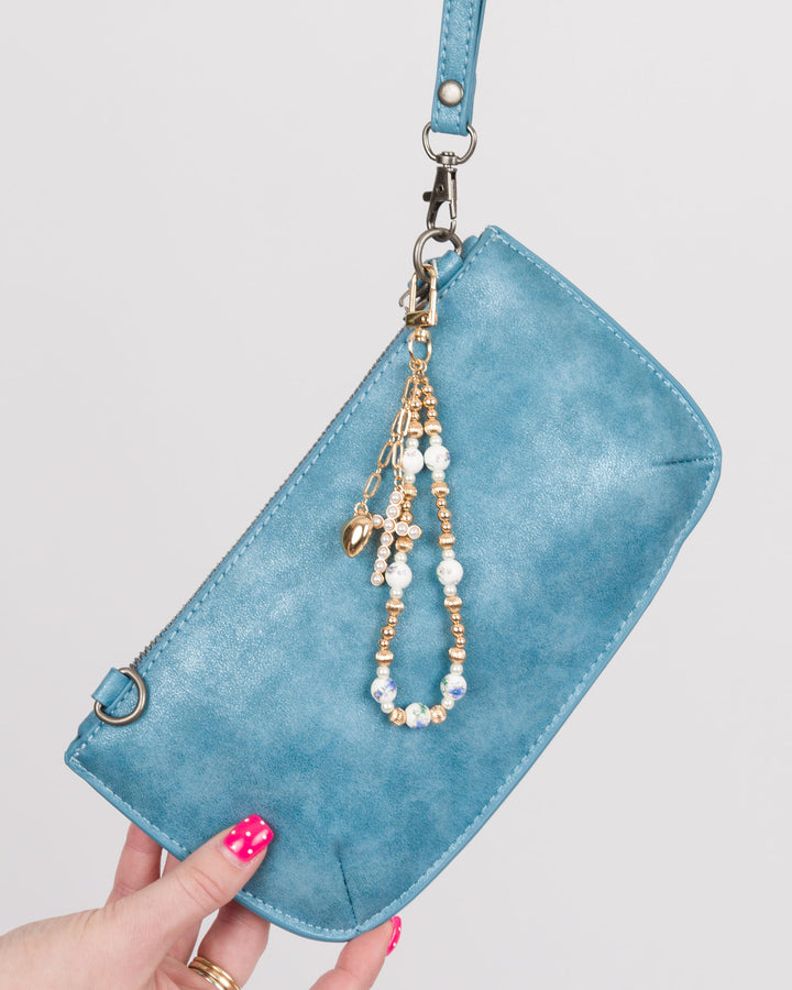 Bag Charm - Cross and Heart