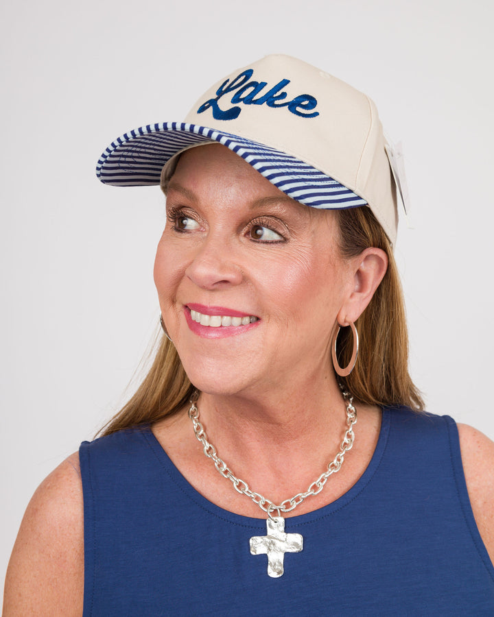 Navy Lake Trucker Hat