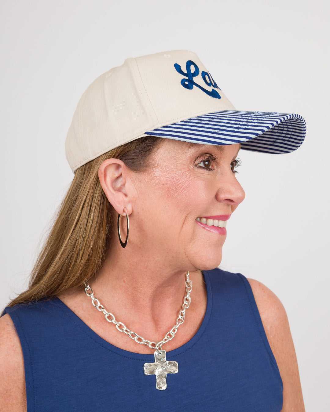 Navy Lake Trucker Hat