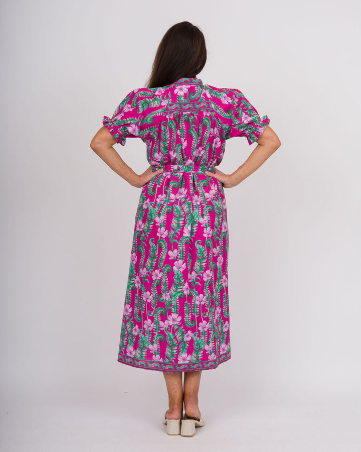 Novalee Floral Midi Dress - Peony