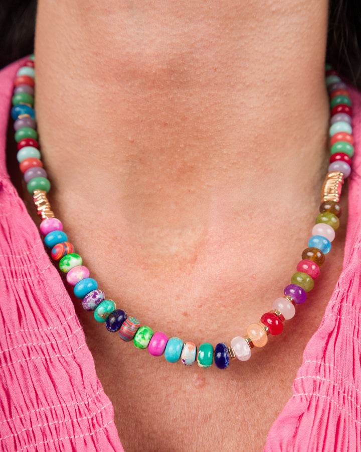 Multi-Colored Bead Necklace