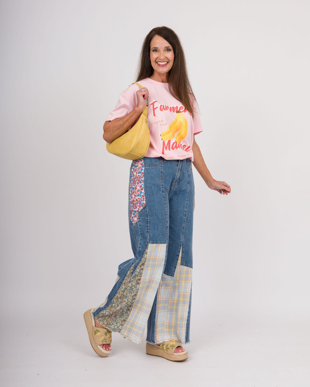 Banana Graphic Pink Tee Shirt