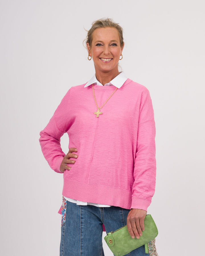 Kerisma Nebula Wagner Crew Top - Salsa Rosa