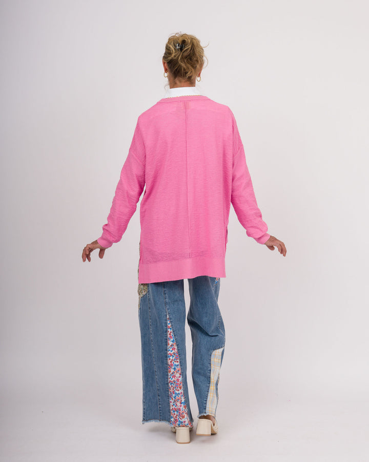 Kerisma Nebula Wagner Crew Top - Salsa Rosa