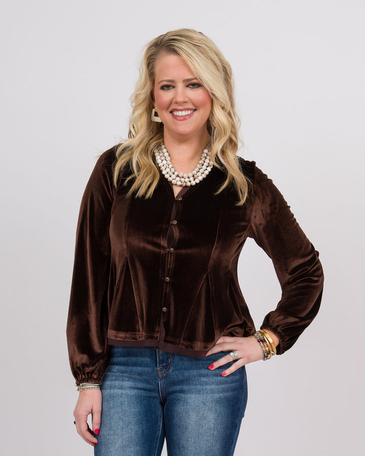 Brownie Points Velvet Top