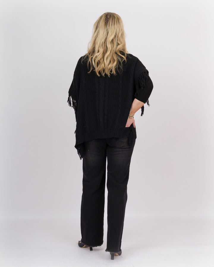 Hayes Poncho Dusty Black O/S