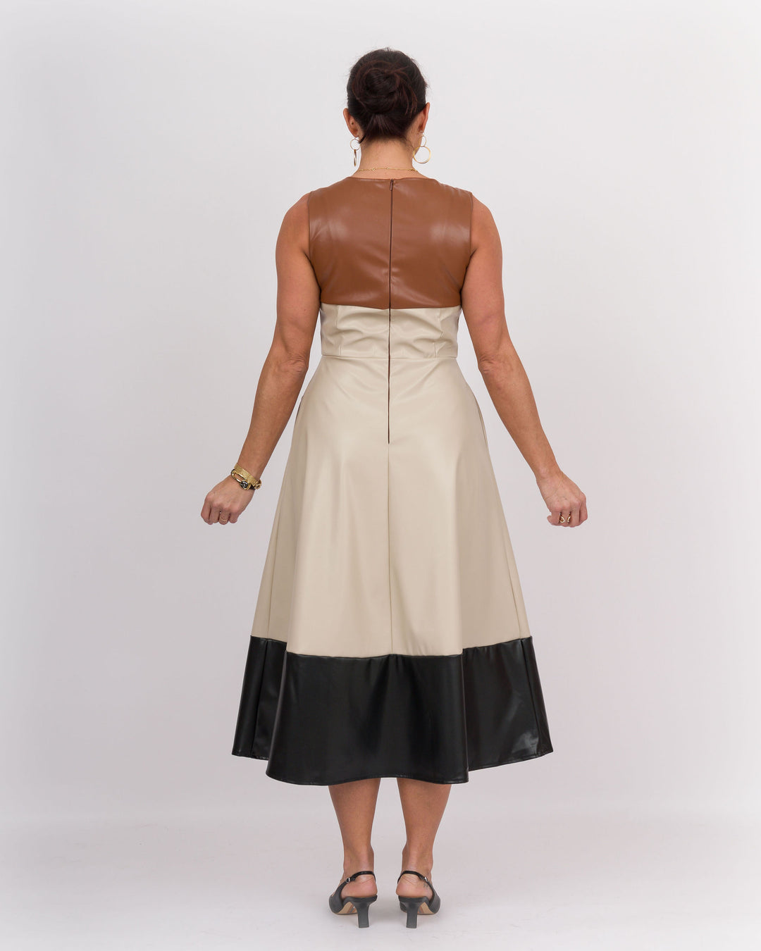 Veronica Faux Leather Dress